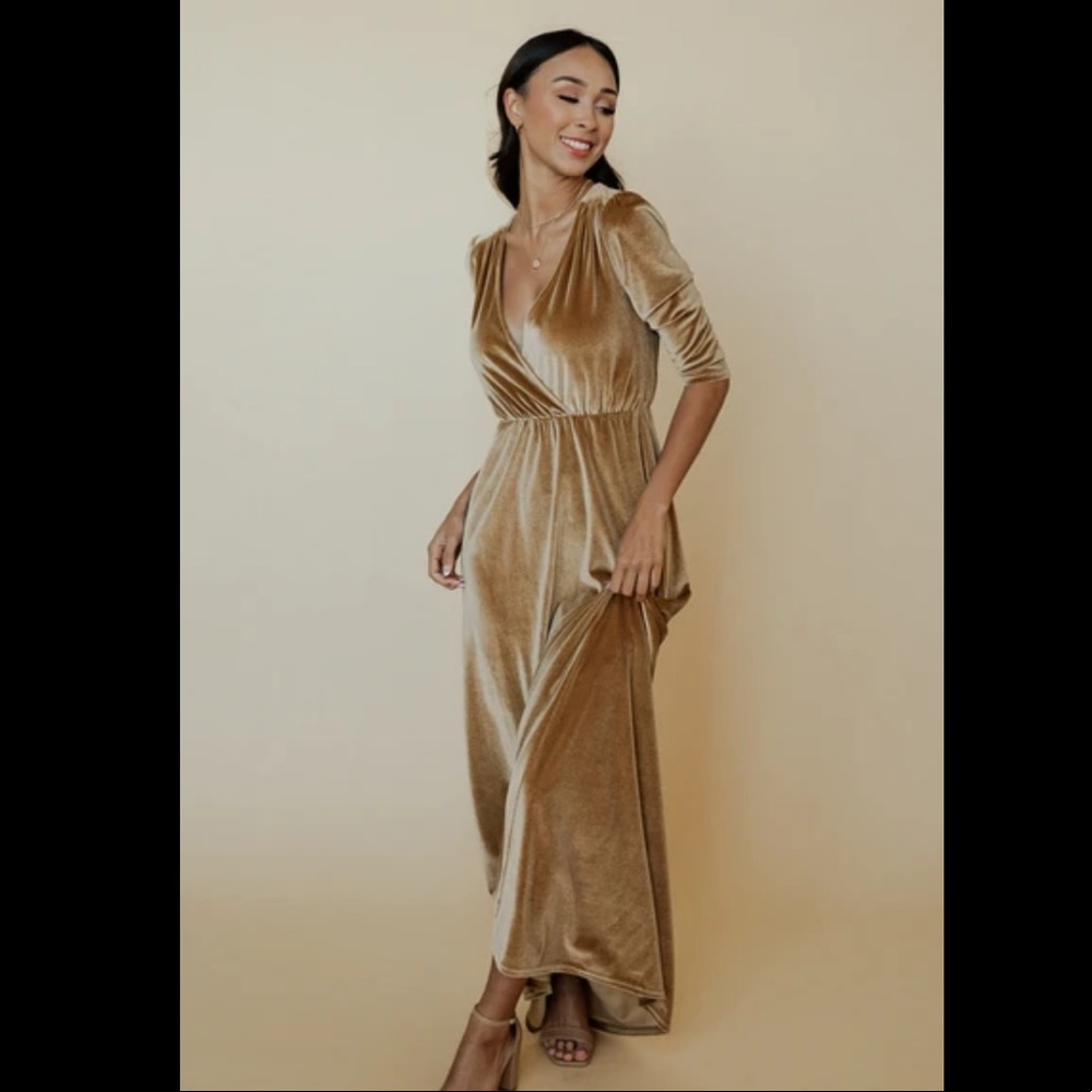 NWT Baltic Born Sofia Velvet Maxi Dress